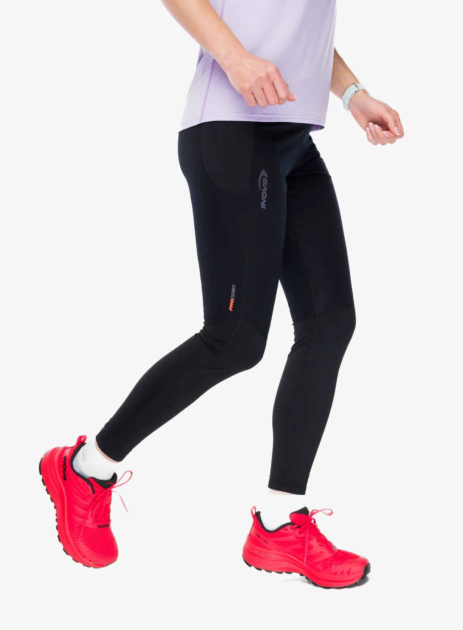 Dámske bežecké legíny Inov-8 Active Pro Tight - black/black