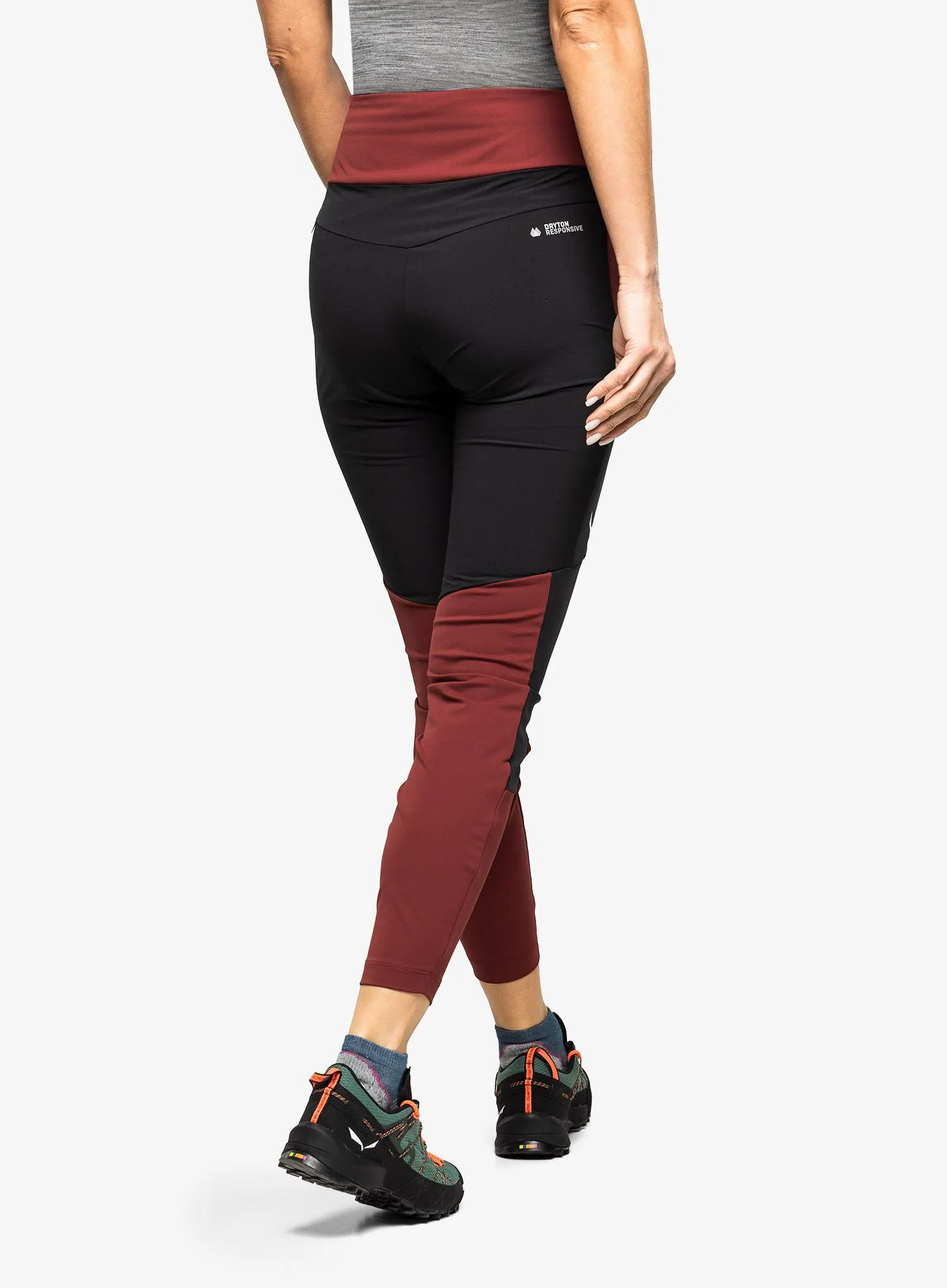Dámske nohavice Salewa Puez Dry Responsive Cargo Tights - syrah