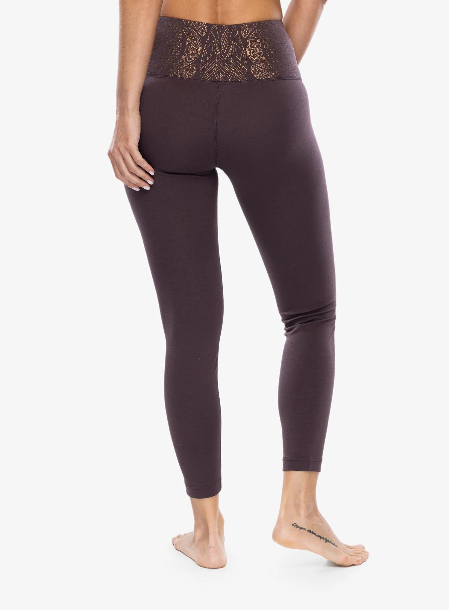 Dámske legíny Super.natural Arabesque Tights - raisin/copper