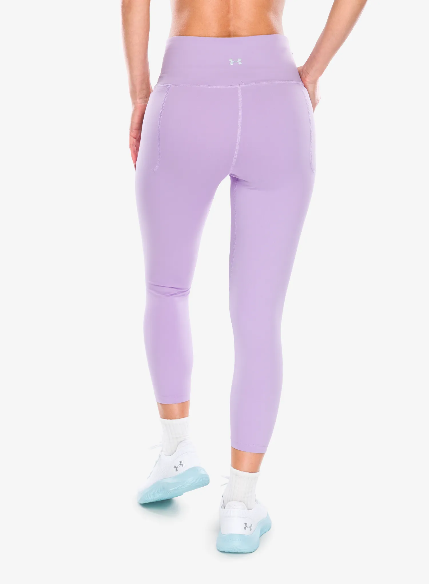 Dámske bežecké legíny Under Armour Meridian Ankle Leg - octane/metallic silver