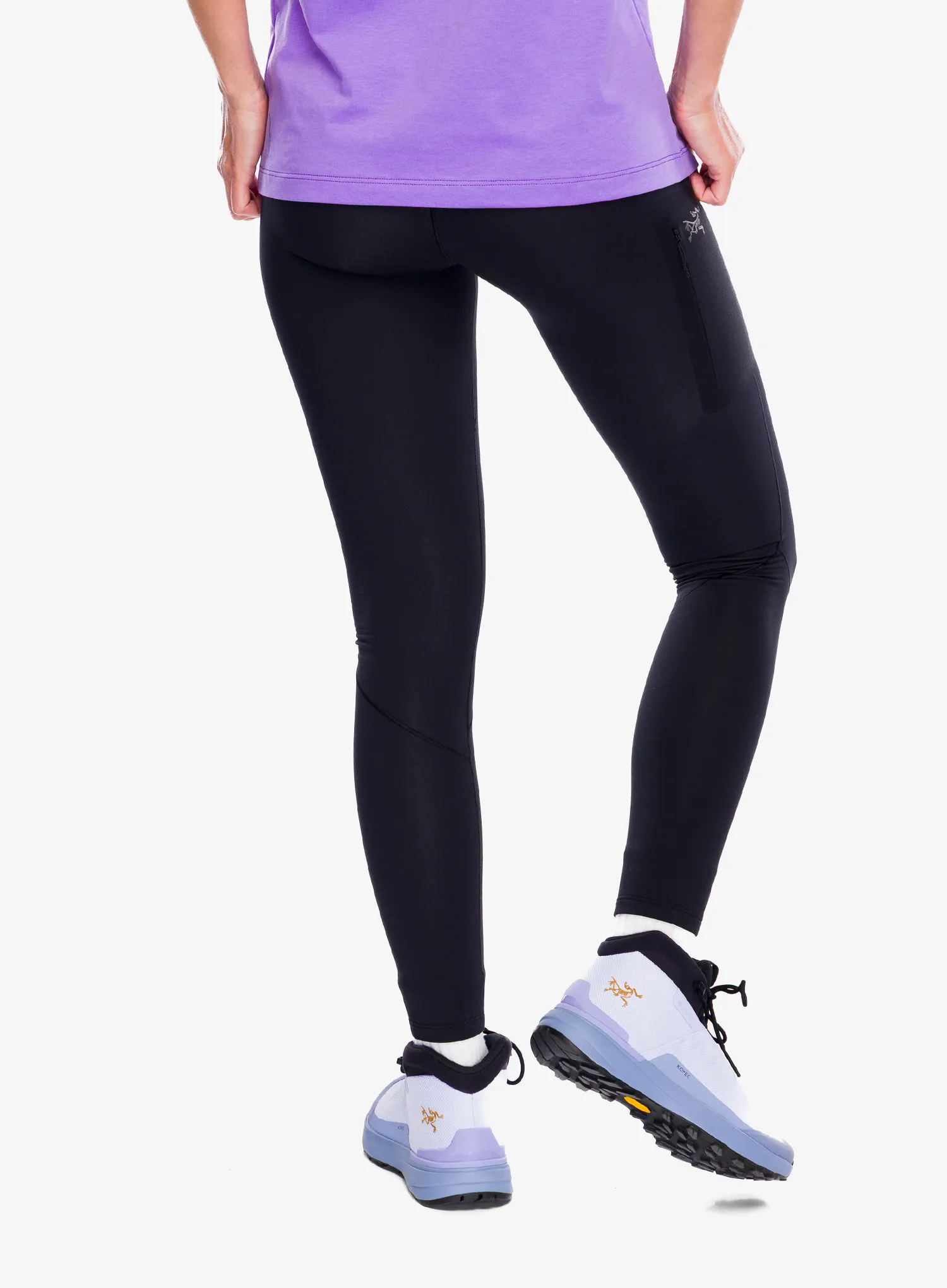Dámske funkčné legíny Arcteryx Rho Bottom - black/black