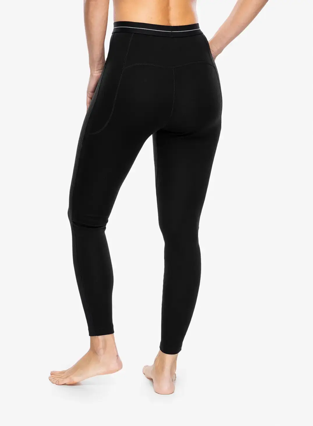 Dámske funkčné legíny Icebreaker 300 Merino Fine Polar Leggings - black