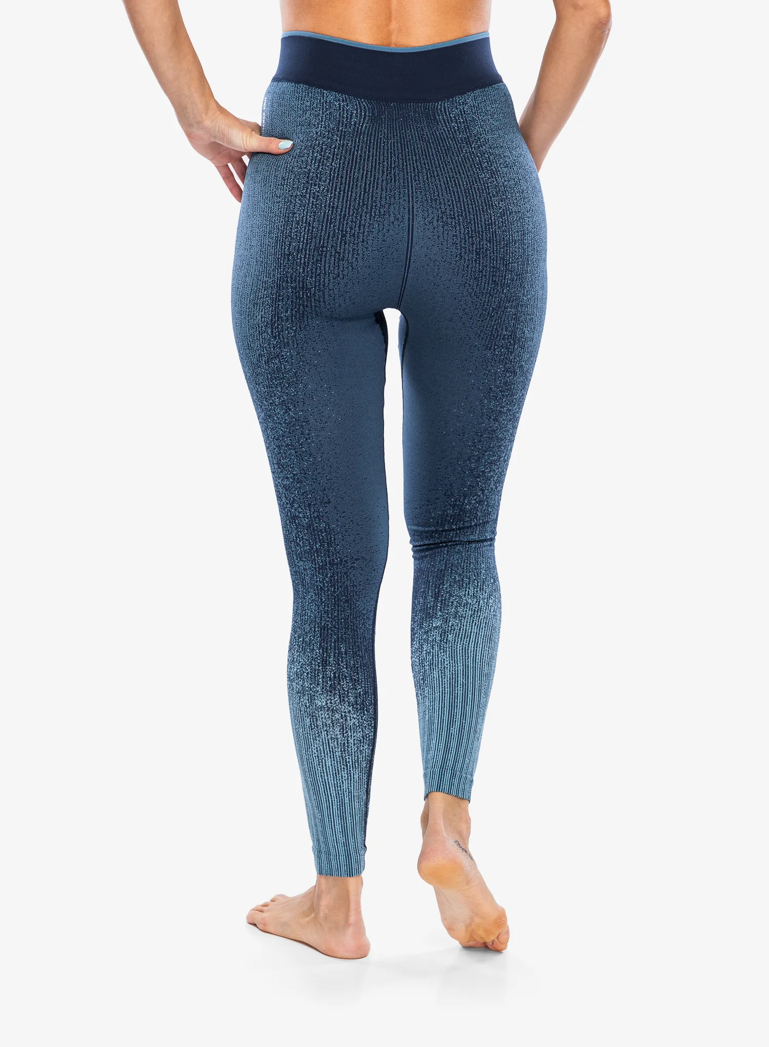 Dámske funkčné legíny Odlo Blackcomb Eco BL Bottom Long - provincial blue