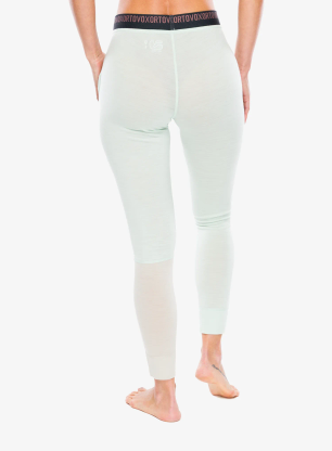 Dámske funkčné legíny Ortovox 185 Rock N Wool Long Pants - green acid