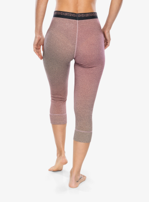 Dámske funkčné legíny Ortovox 185 Rock'N'Wool Print SP - aop dawn rose