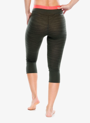 Dámske funkčné legíny Salewa Cristallo Warm Amr 3/4 Tight - dark olive