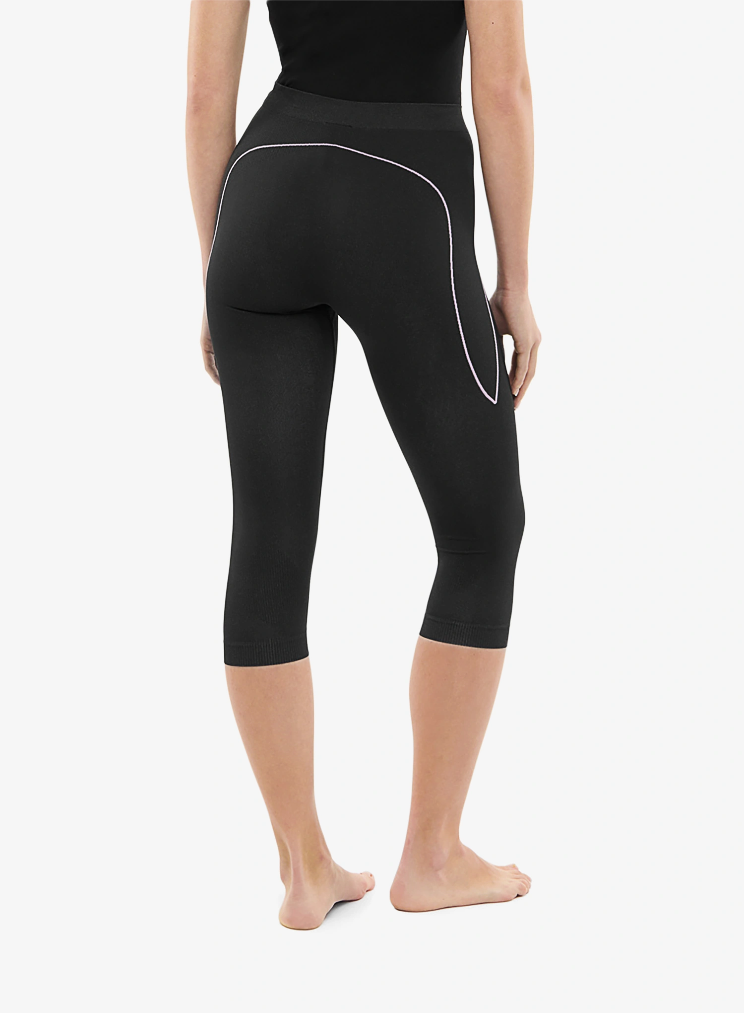 Dámske funkčné legíny Viking Base Layer Etna 2.0 3/4 Pants - black/purple