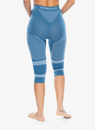 Dámske funkčné legíny X-Bionic Energy Accumulator Light Pants 3/4 - blue/arctic white