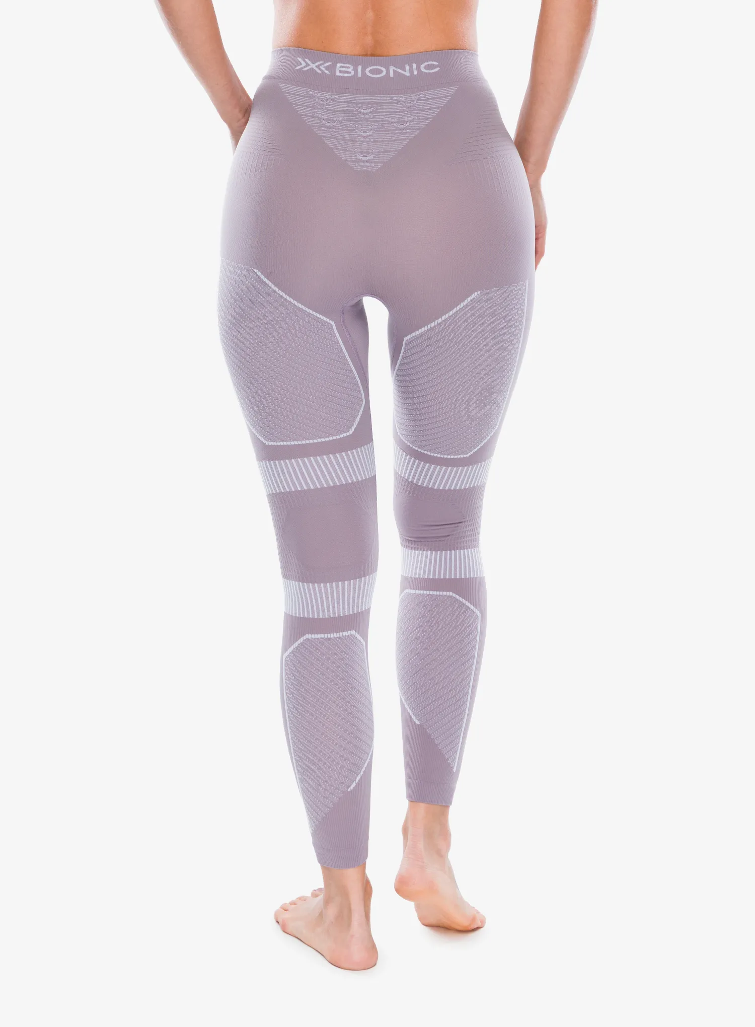 Dámske funkčné legíny X-Bionic Energy Accumulator Light Pants - dusty lavender/arctic white