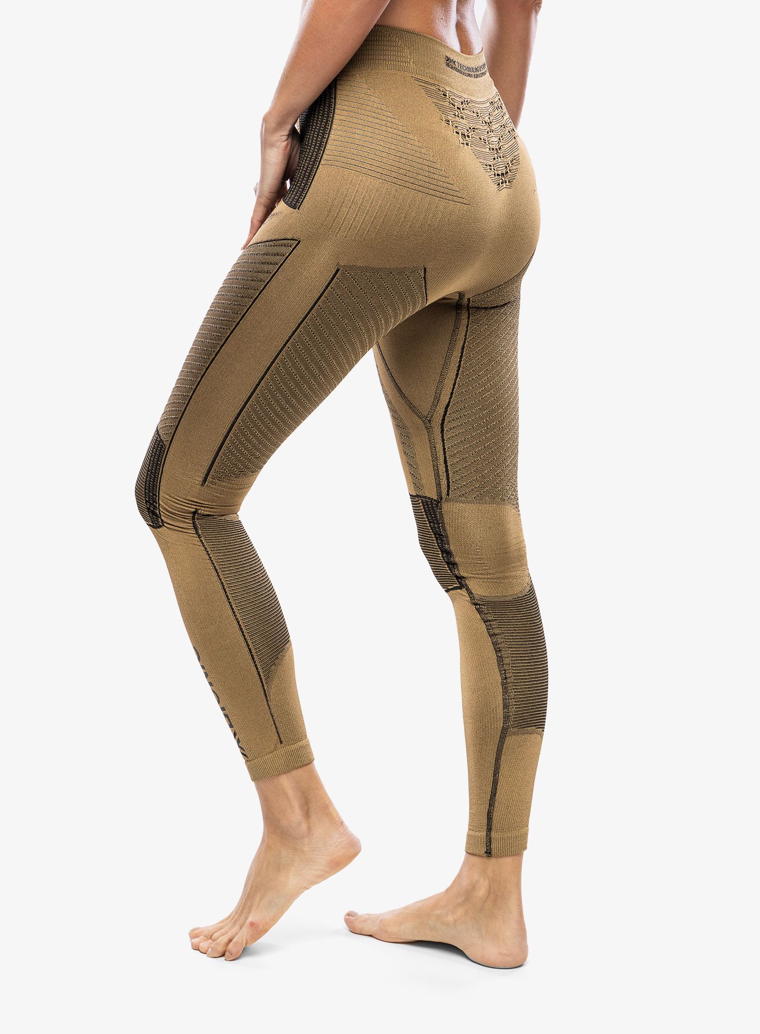 Dámske funkčné legíny X-Bionic Radiactor 4.0 Pants - gold/black