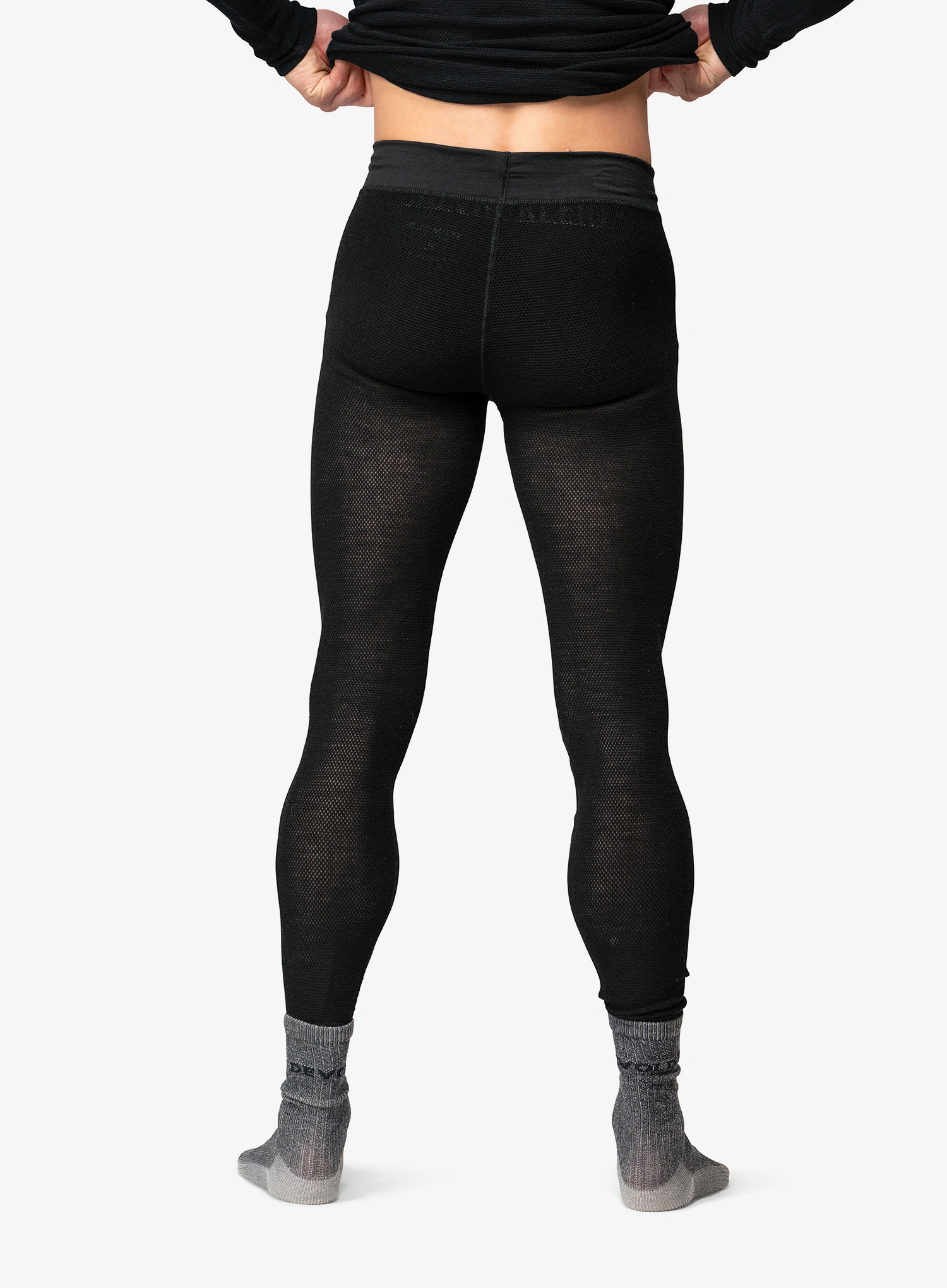 Funkčné legíny Devold Wool Mesh 190 Longs - caviar