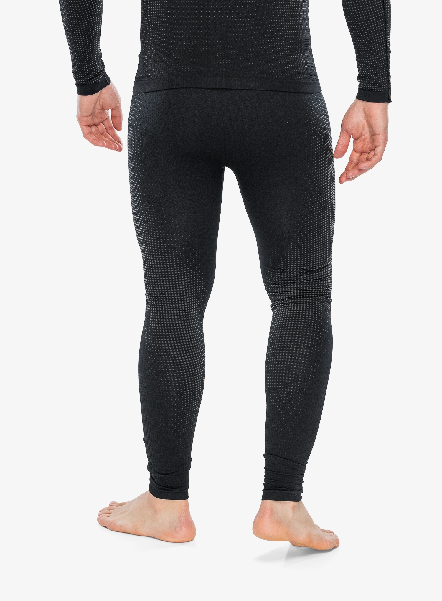 Funkčné legíny Odlo Performance Warm BL Bottom Long - graphite grey