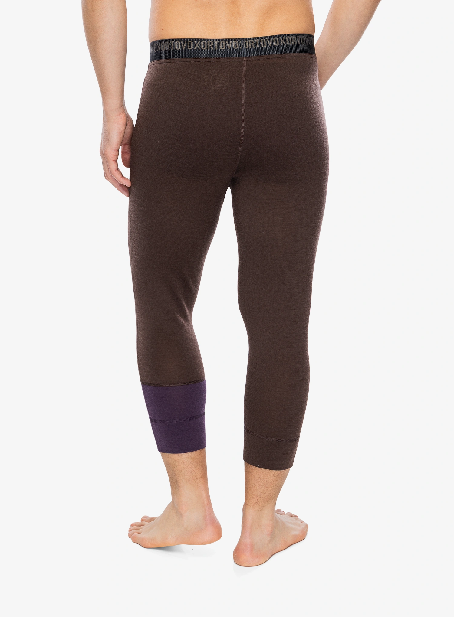 Funkčné legíny Ortovox 185 Rock N Wool Short Pants - dark chestnut