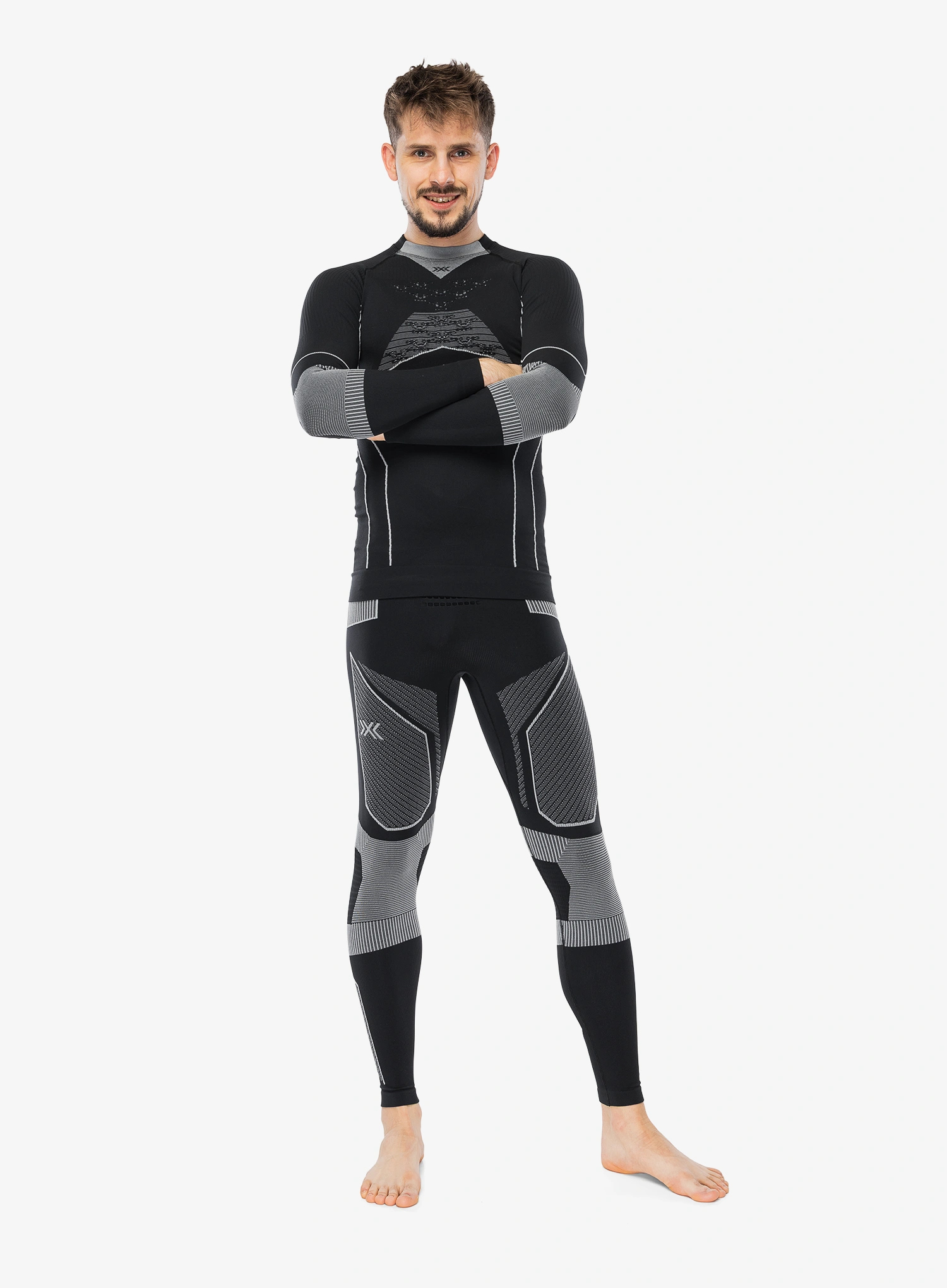 Funkčné legíny X-Bionic Energy Accumulator Light Pants - x black/light grey