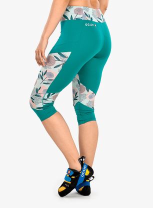 Lezecké legíny Ocun Rhea 3/4 Leggings - green porvelain