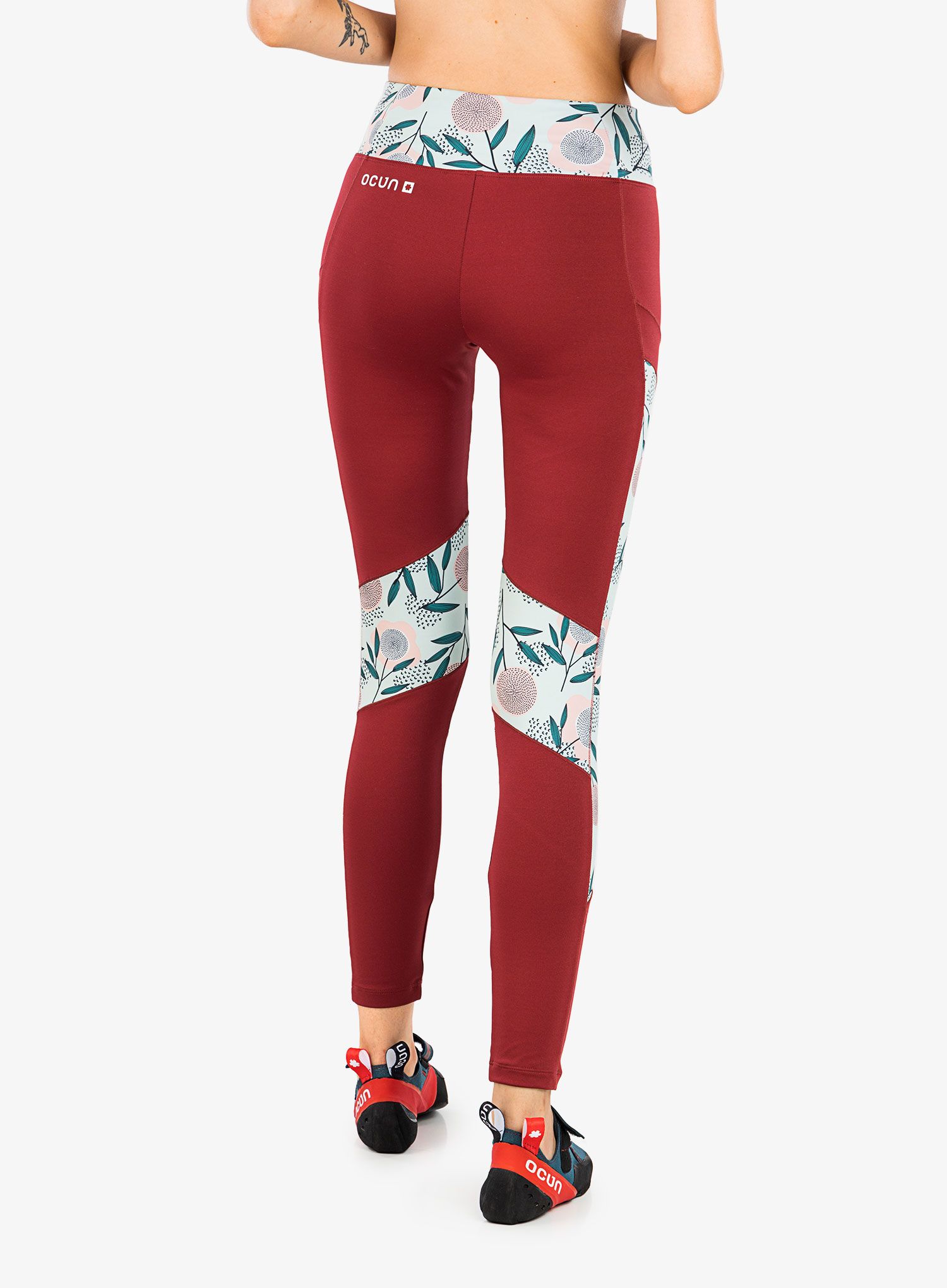 Lezecké legíny Ocun Rhea Leggings - wine merlot