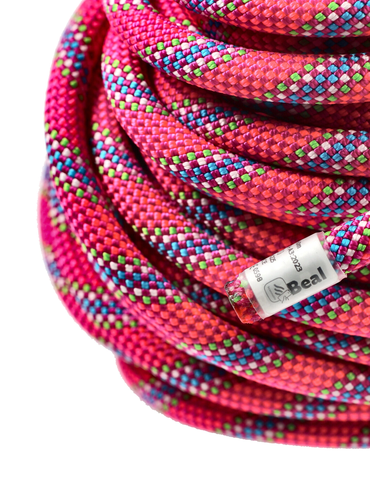 Dynamické lano Beal Tiger Unicore 10 mm x 60 m Dry Cover - fuchsia