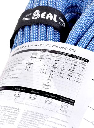Horolezecké lano Beal Joker Soft 9,1 mm 60m Unicore Dry Cover - blue