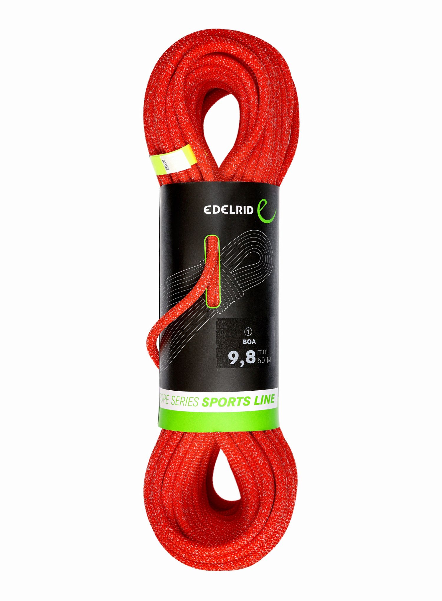 Horolezecké lano Edelrid Boa 9,8 mm 50 m - red