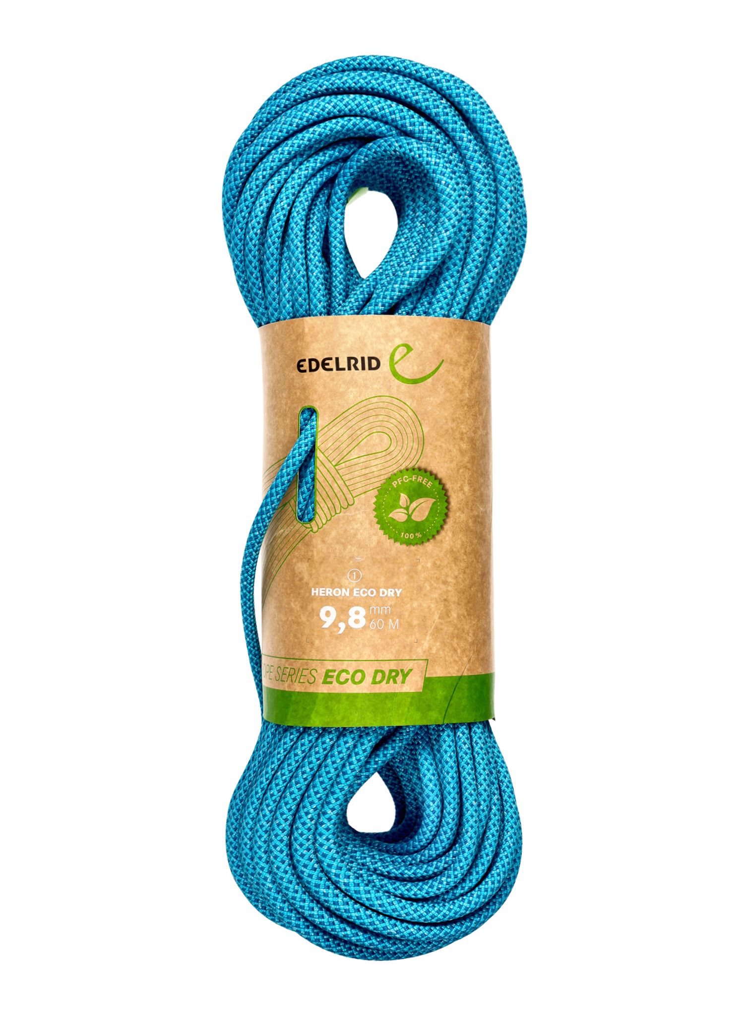 Dynamické lano Edelrid Heron Eco Dry 9,8 mm 60 m - icemint