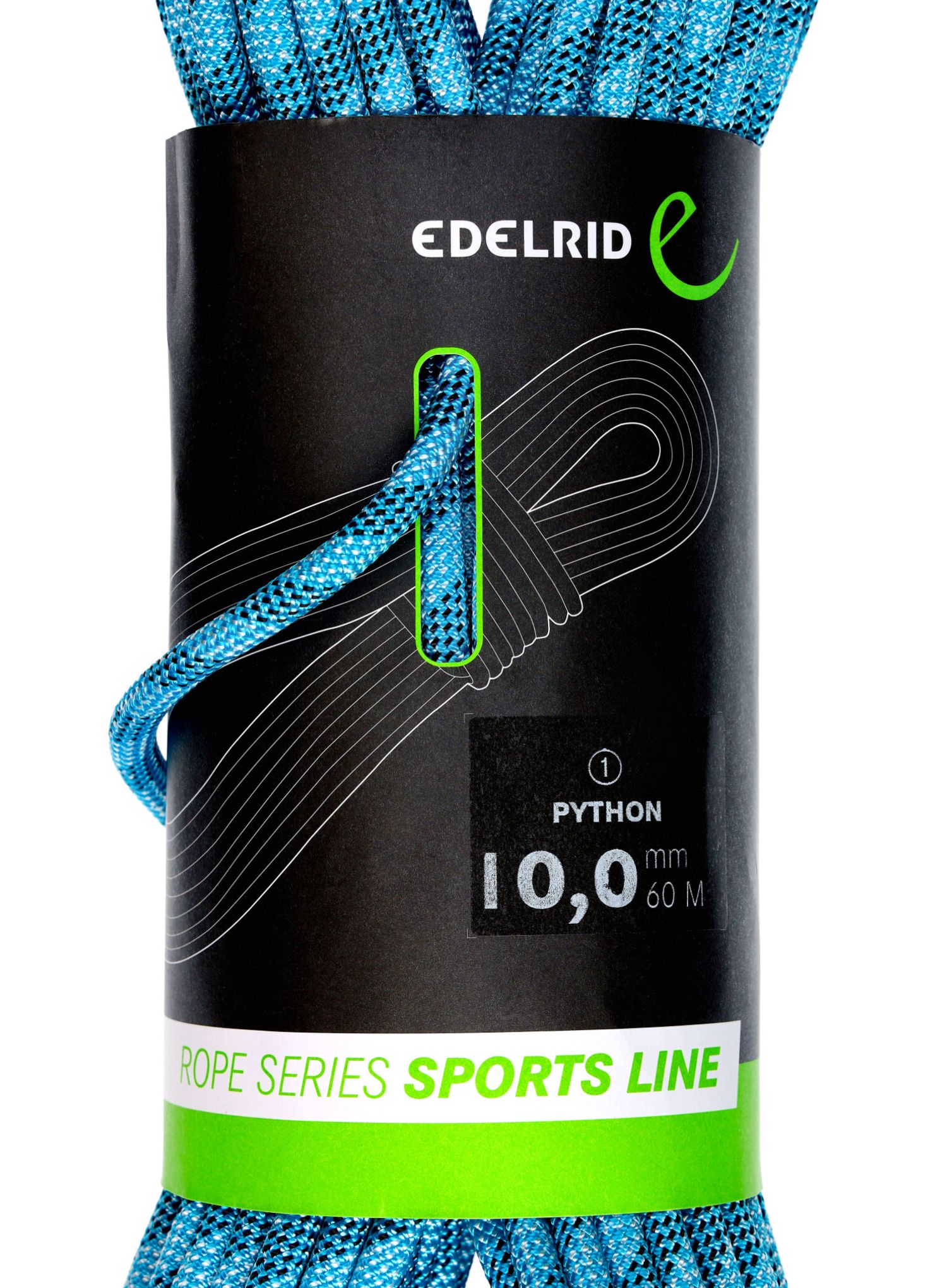 Dynamické lano Edelrid Python 10 mm 60 m - blue
