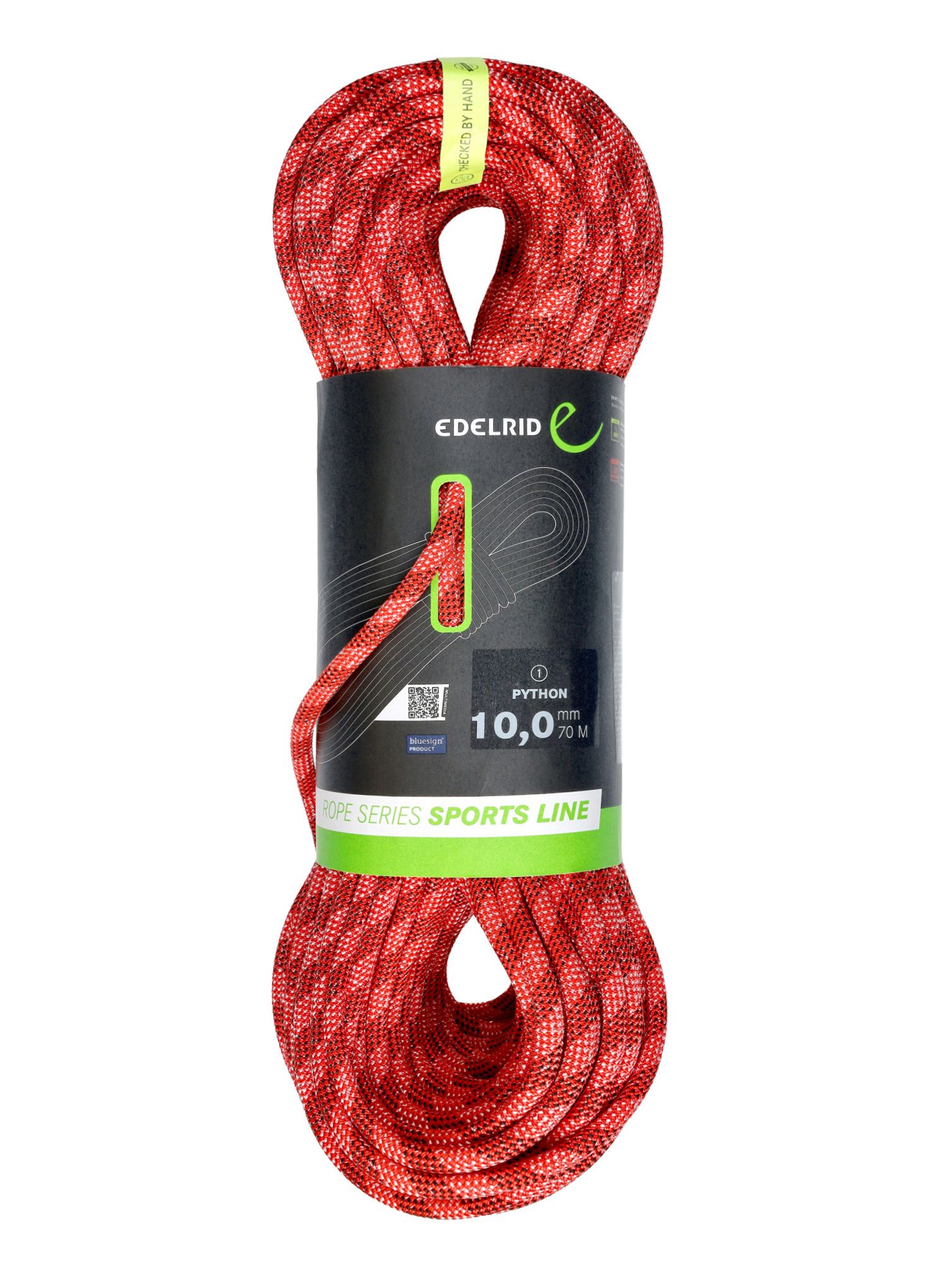Dynamické lano Edelrid Python 10 mm 70 m - red