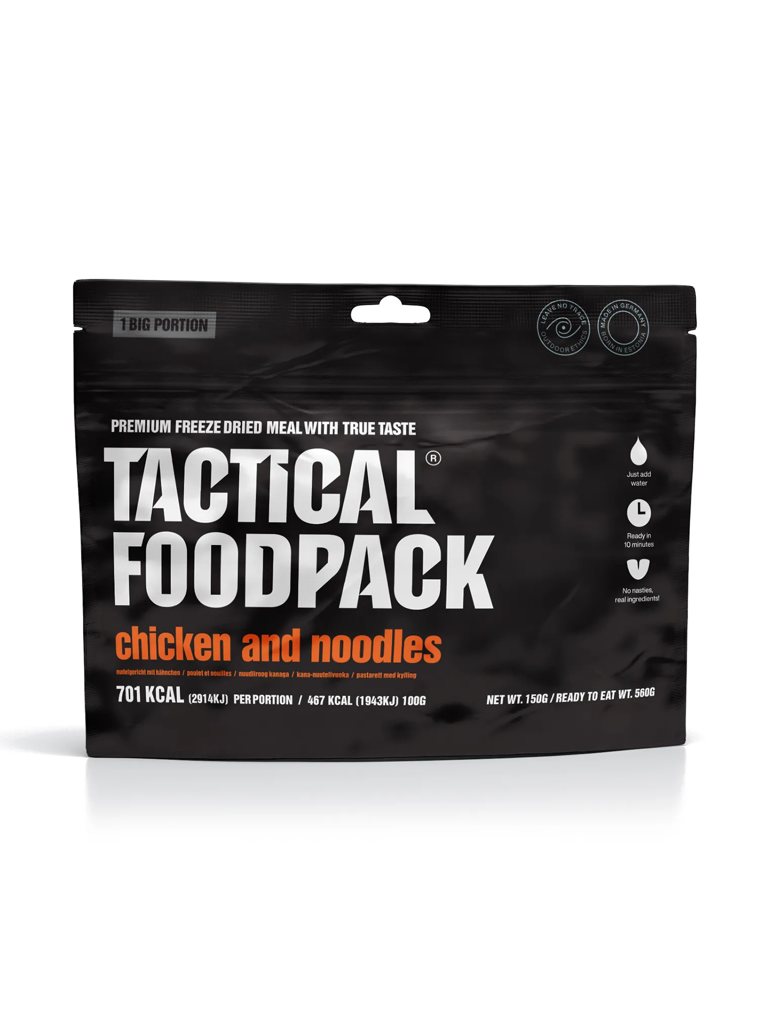 Lyofilizát Tactical Foodpack Jedlo s kuracím mäsom a cestovinami 560 g