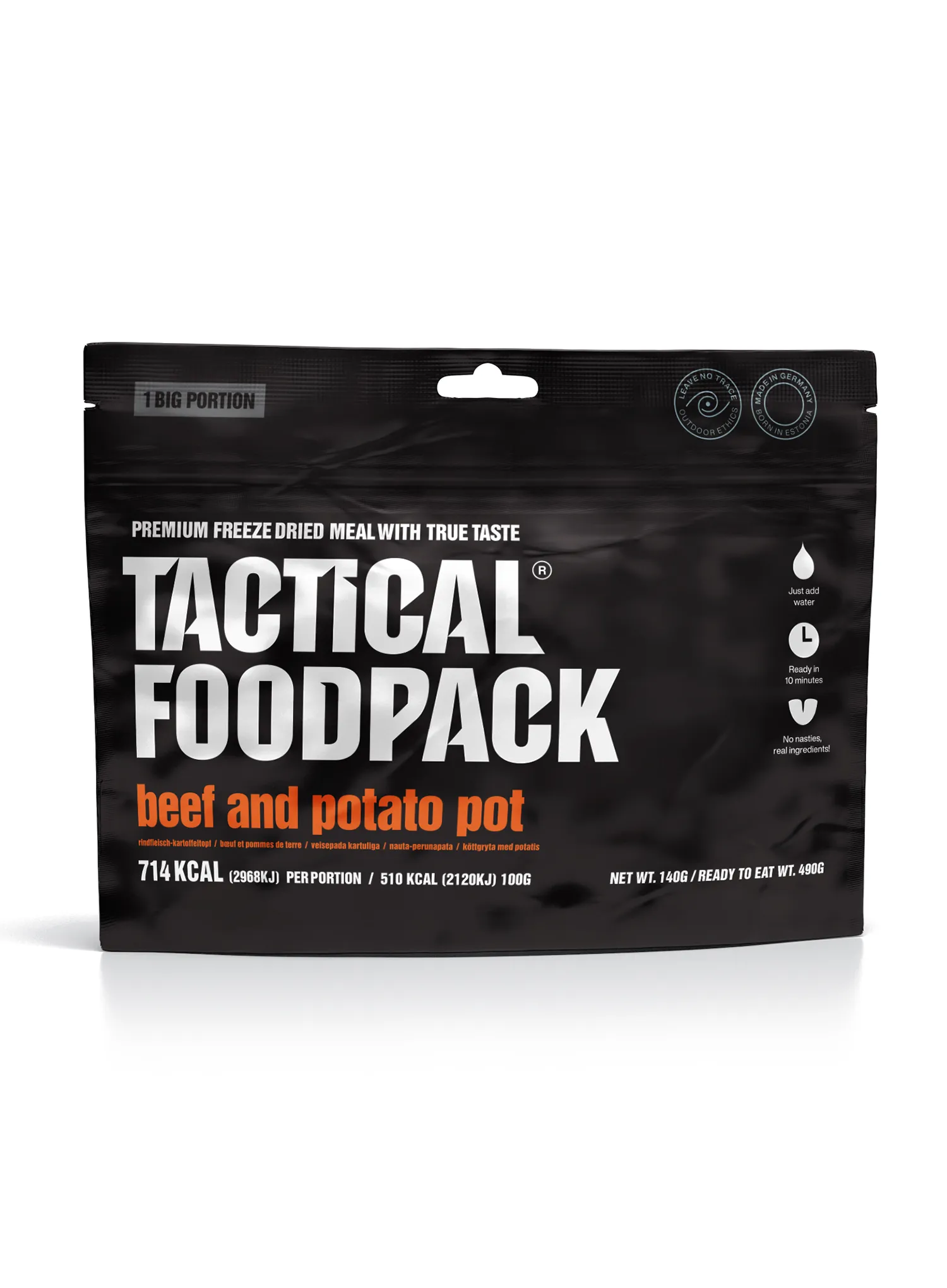 Lyofilizát Tactical Foodpack Dusené hovädzie so zemiakmi 490 g