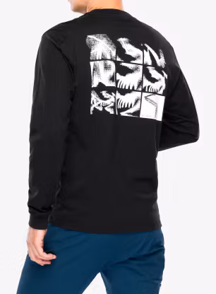 Longsleeve Arcteryx Kragg SL Cotton Bird Tile LS - black/arctic silk