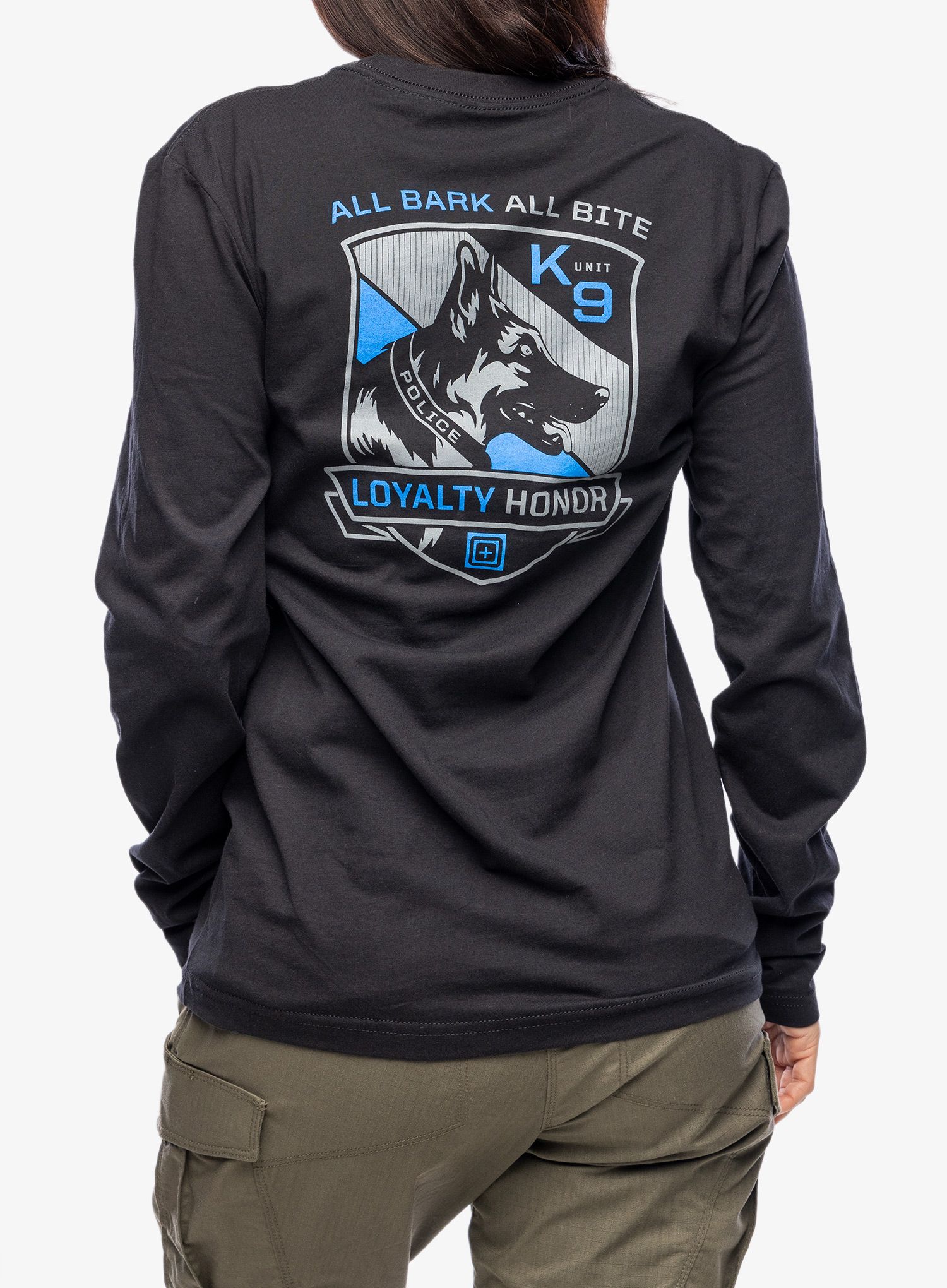 Longsleeve dámsky 5.11 All Bark Bite L/S Tee - black