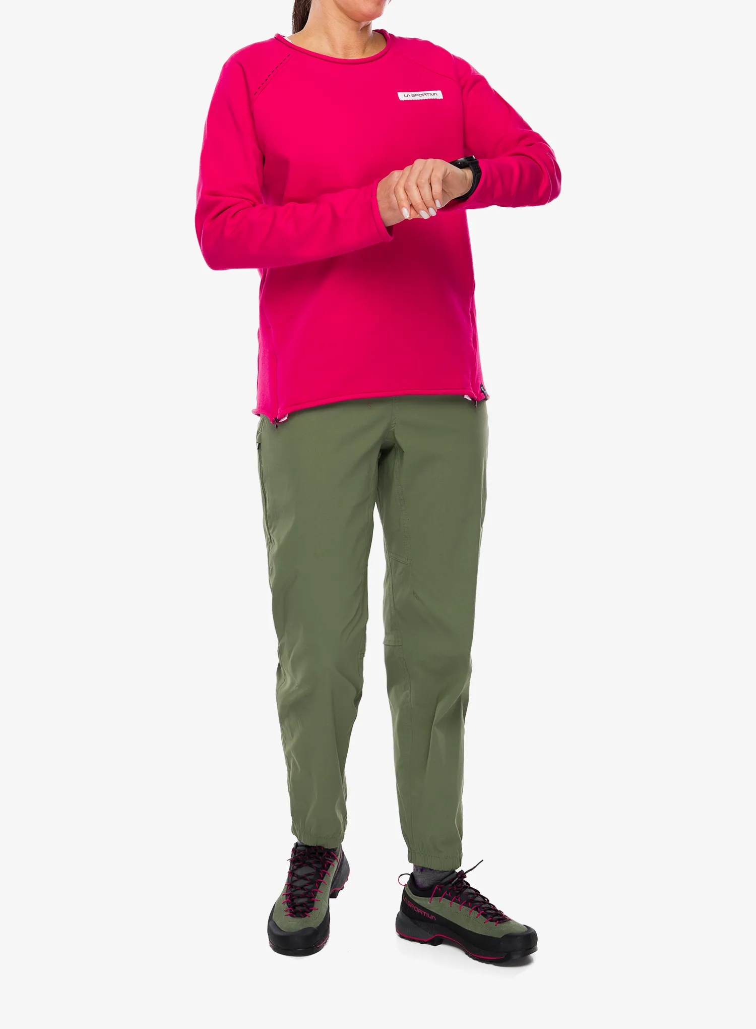 Longsleeve dámsky La Sportiva Tufa Sweater - azalea