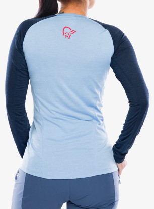 Longsleeve dámsky Norrona Fjora Equaliser Lightweight Long Sleeve - frozen fjord