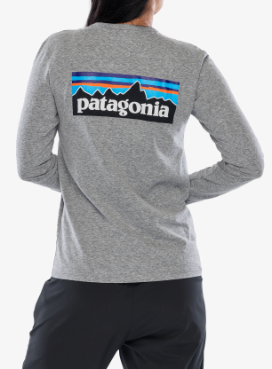 Longsleeve dámsky Patagonia L/S P-6 Logo Responsibili-Tee - gravel heather