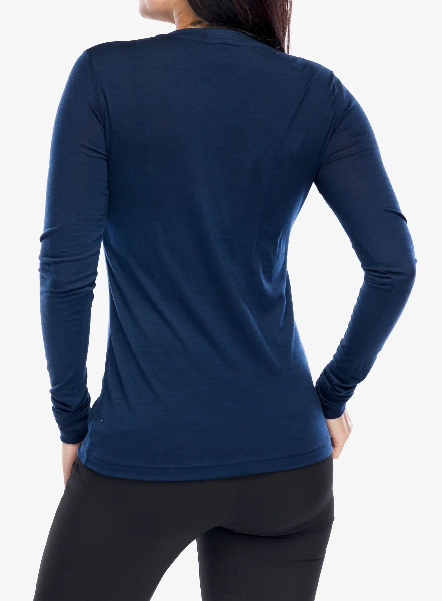 Longsleeve dámsky Sensor Merino Active Songbirds Tee LS - deep blue
