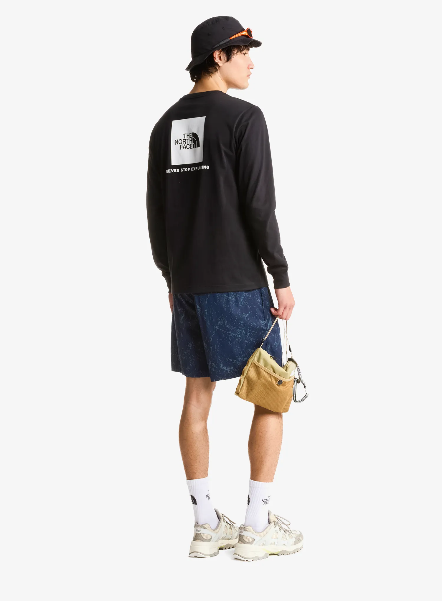 Longsleeve The North Face Evolution Box Nse Regular LS - black/white