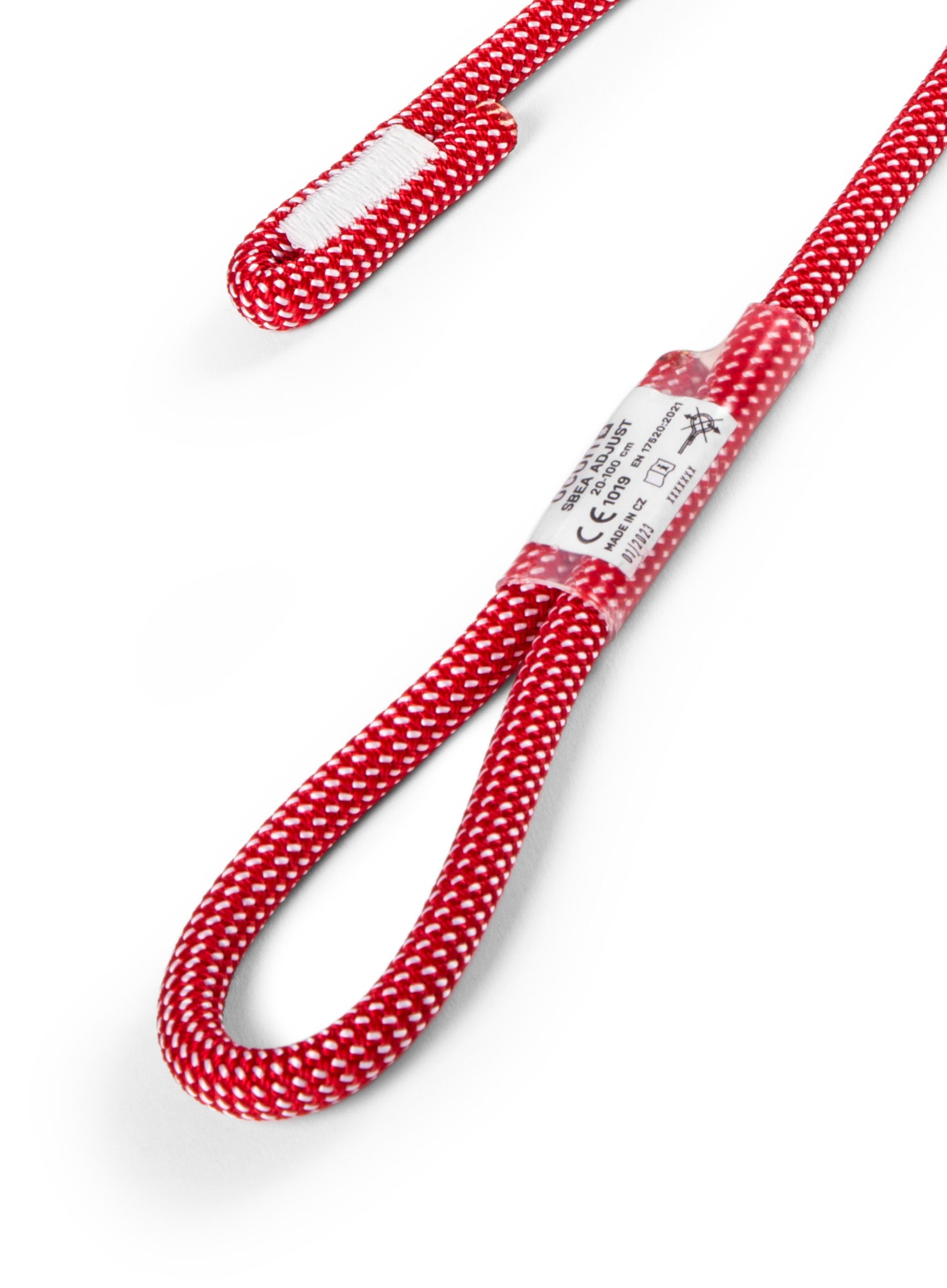 Slučka Ocun Sbea Adjust 20-100 cm - red/white