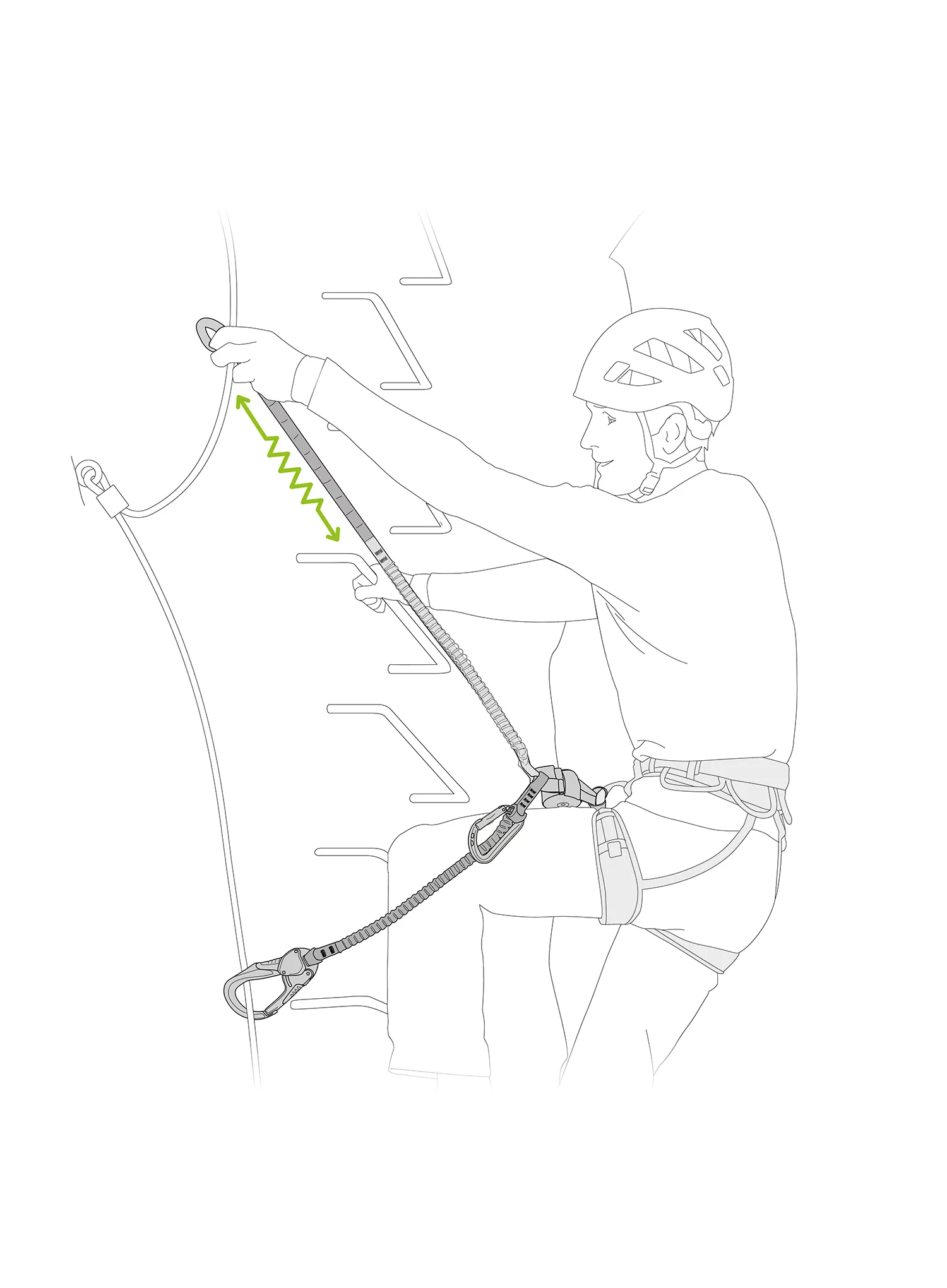 Ferratova slučka Petzl Scorpio Eashook - orange