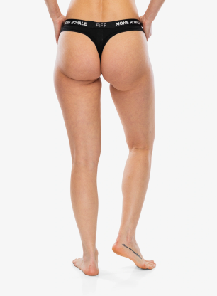 Nohavičky Mons Royale Stratos Merino Thong - black