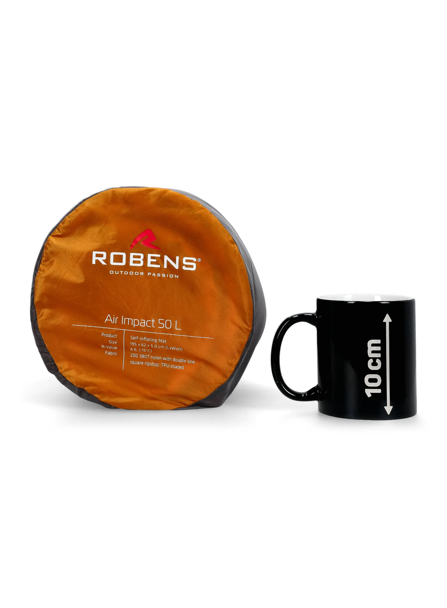 Samonafukovacia karimatka Robens Air Impact 50 L - yellow