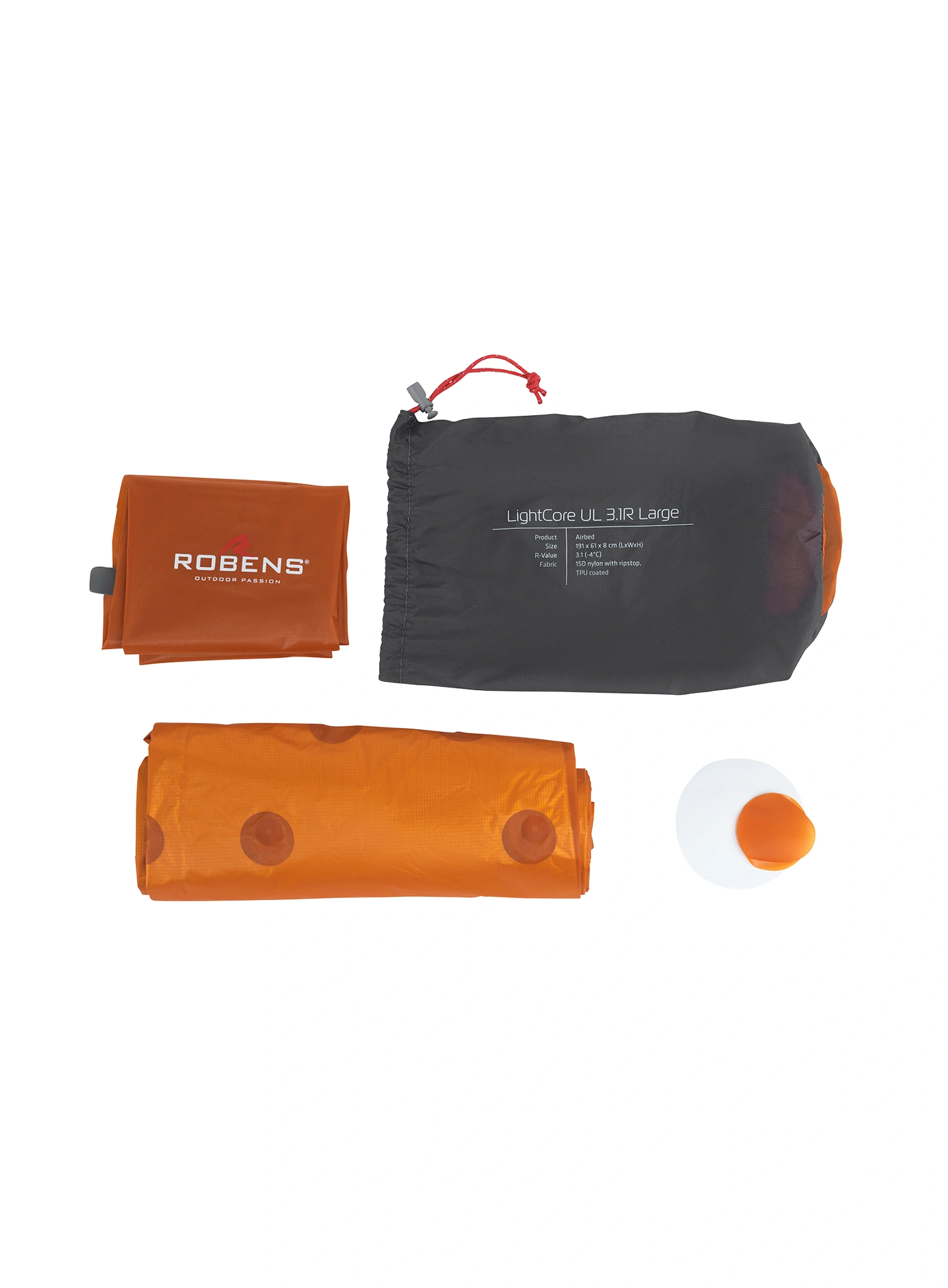 Matrac Robens LightCore UL 3.1R Large - orange