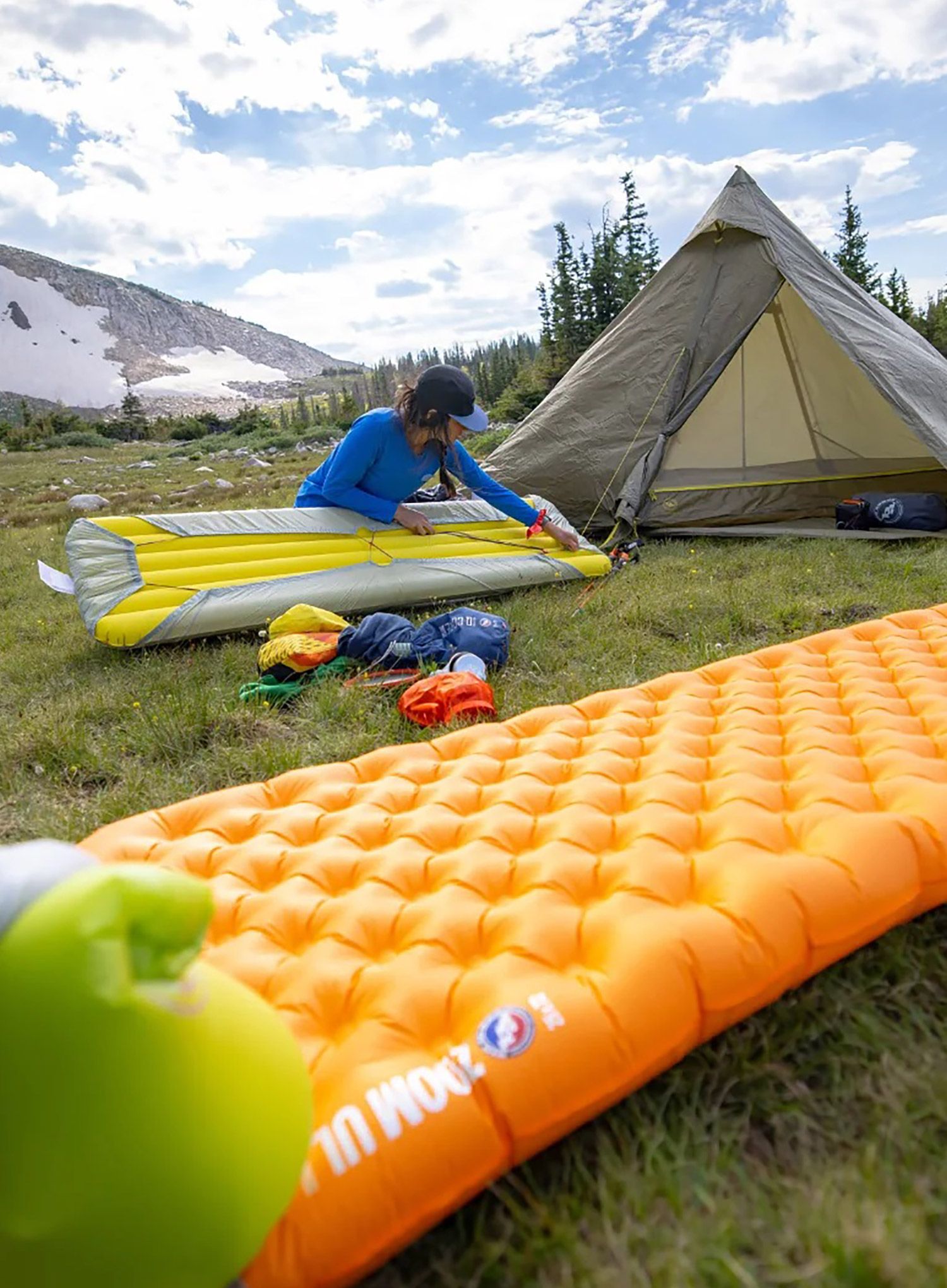Nafukovací matrac Big Agnes Zoom Ul Insulated Wide Reg - amber glow
