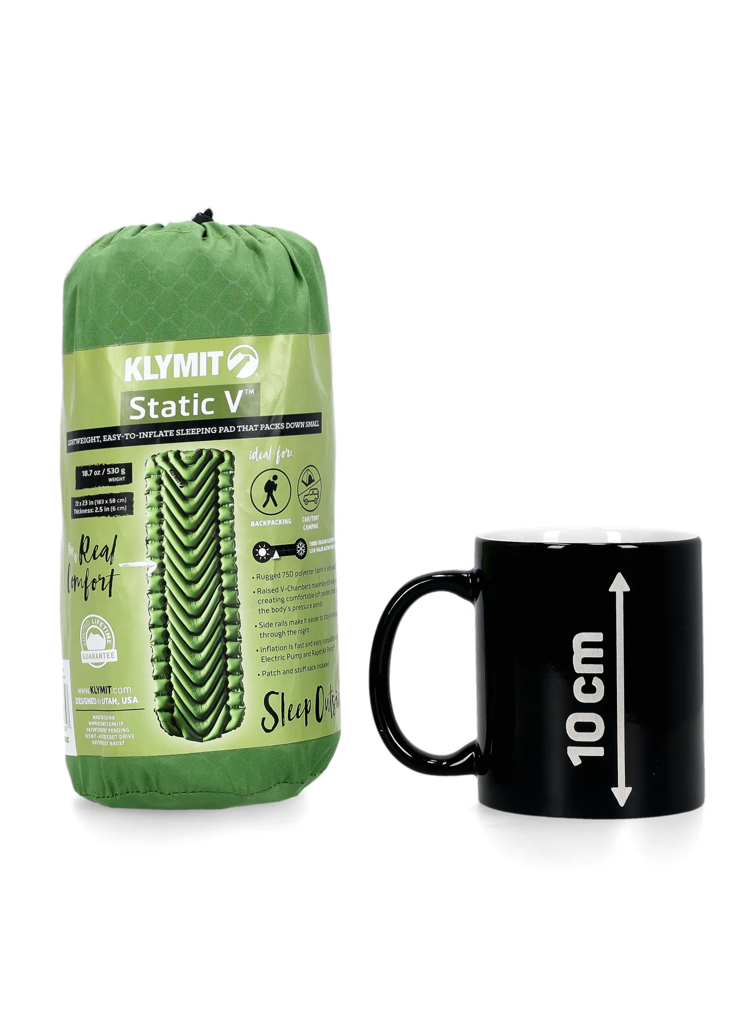 Nafukovací matrac Klymit Static V - green