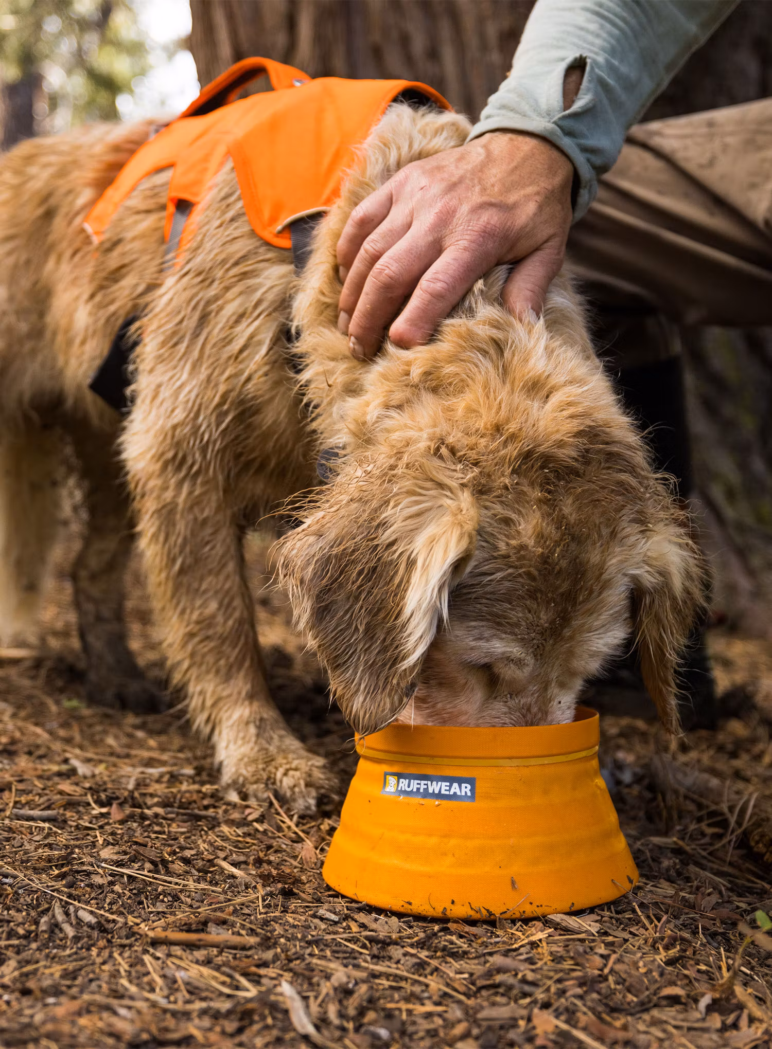 Miska pre psa Ruffwear Bivy Collapsible Dog Bowl - salamander orange