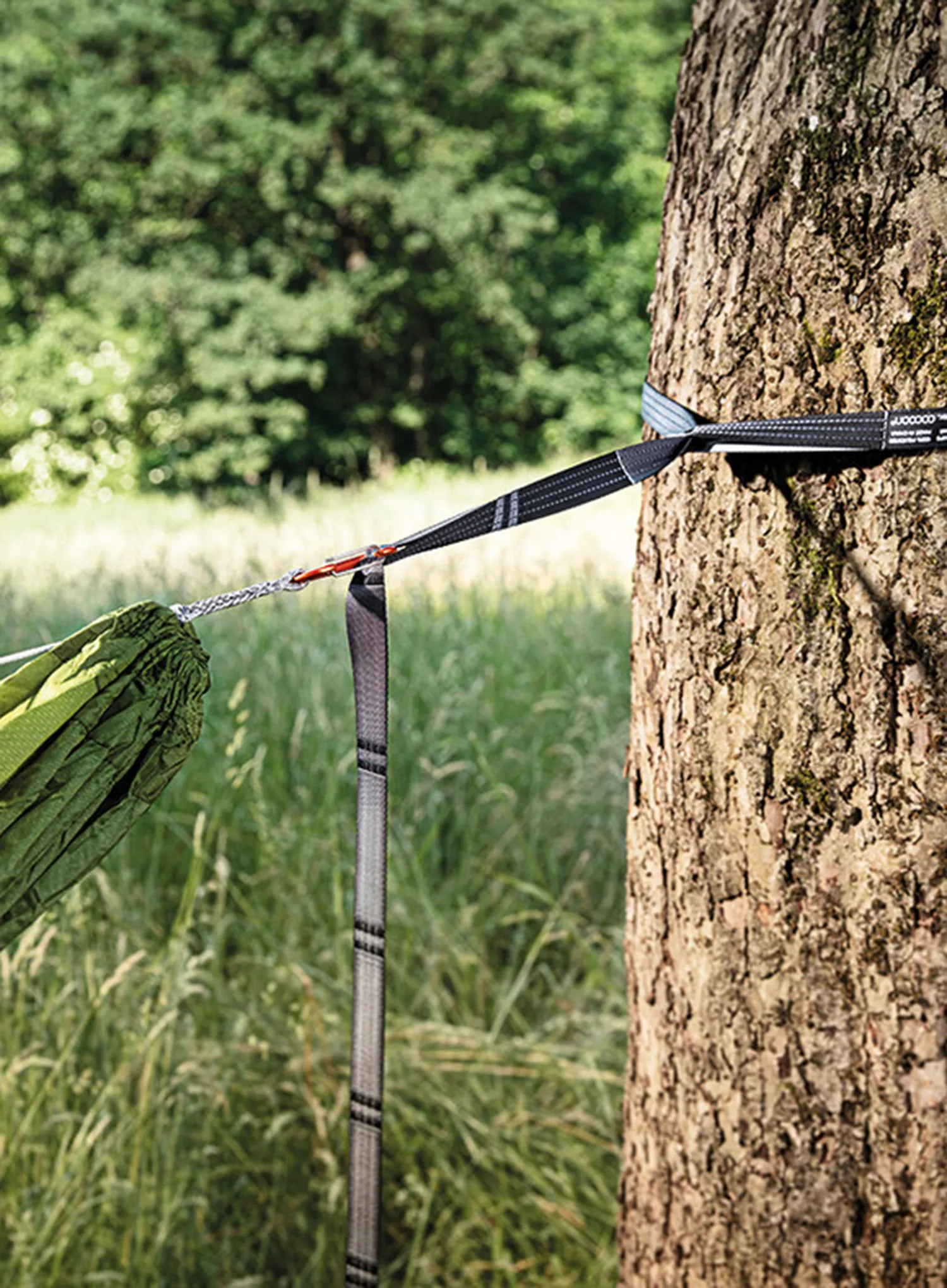 Upevnenie na hojdaciu sieť Cocoon Hammock Straps - black/grey