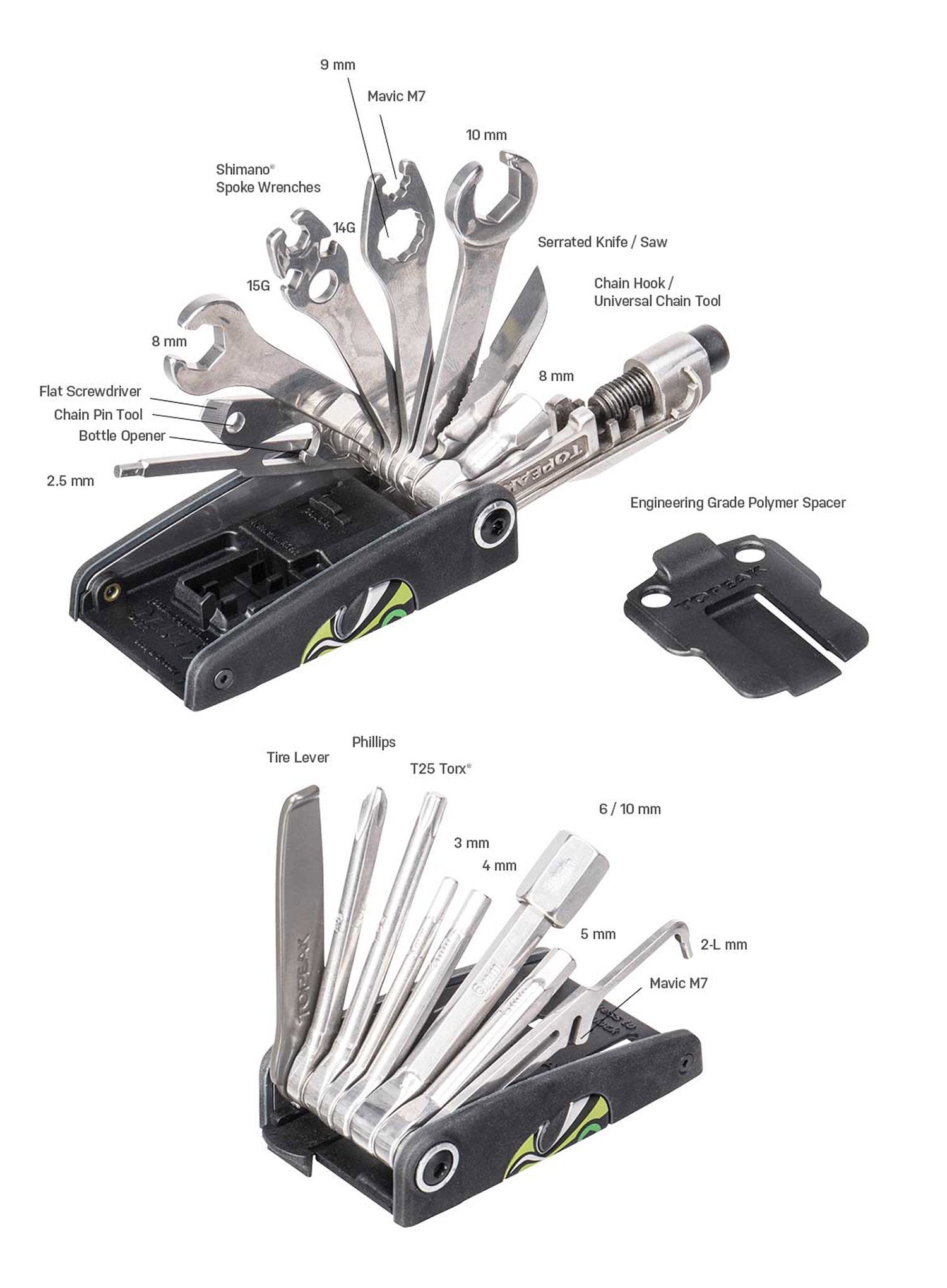 Multifunkčné náradie Topeak Alien S