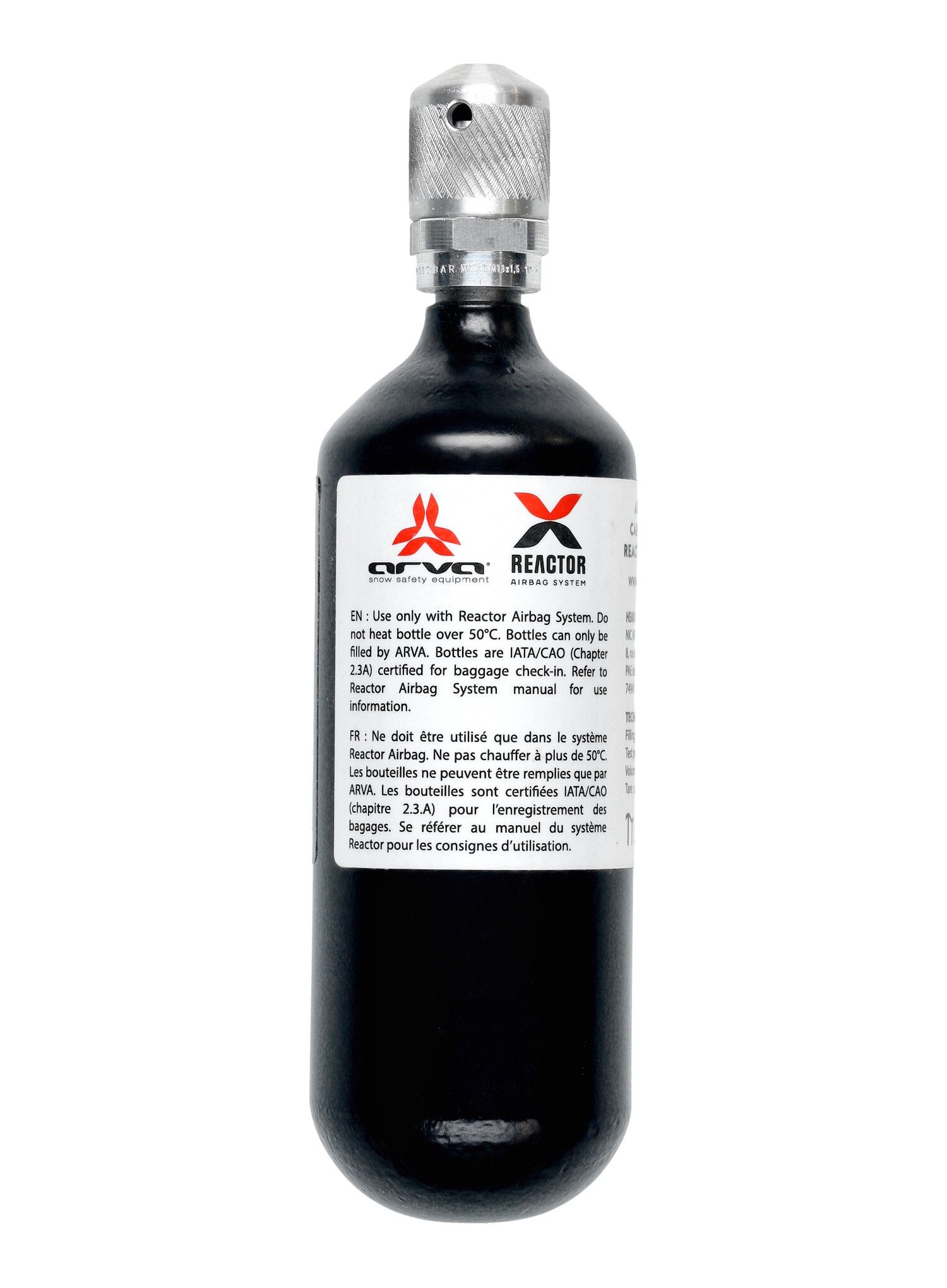 Fľaša do lavínového batohu Arva Reactor Steel Cartridge