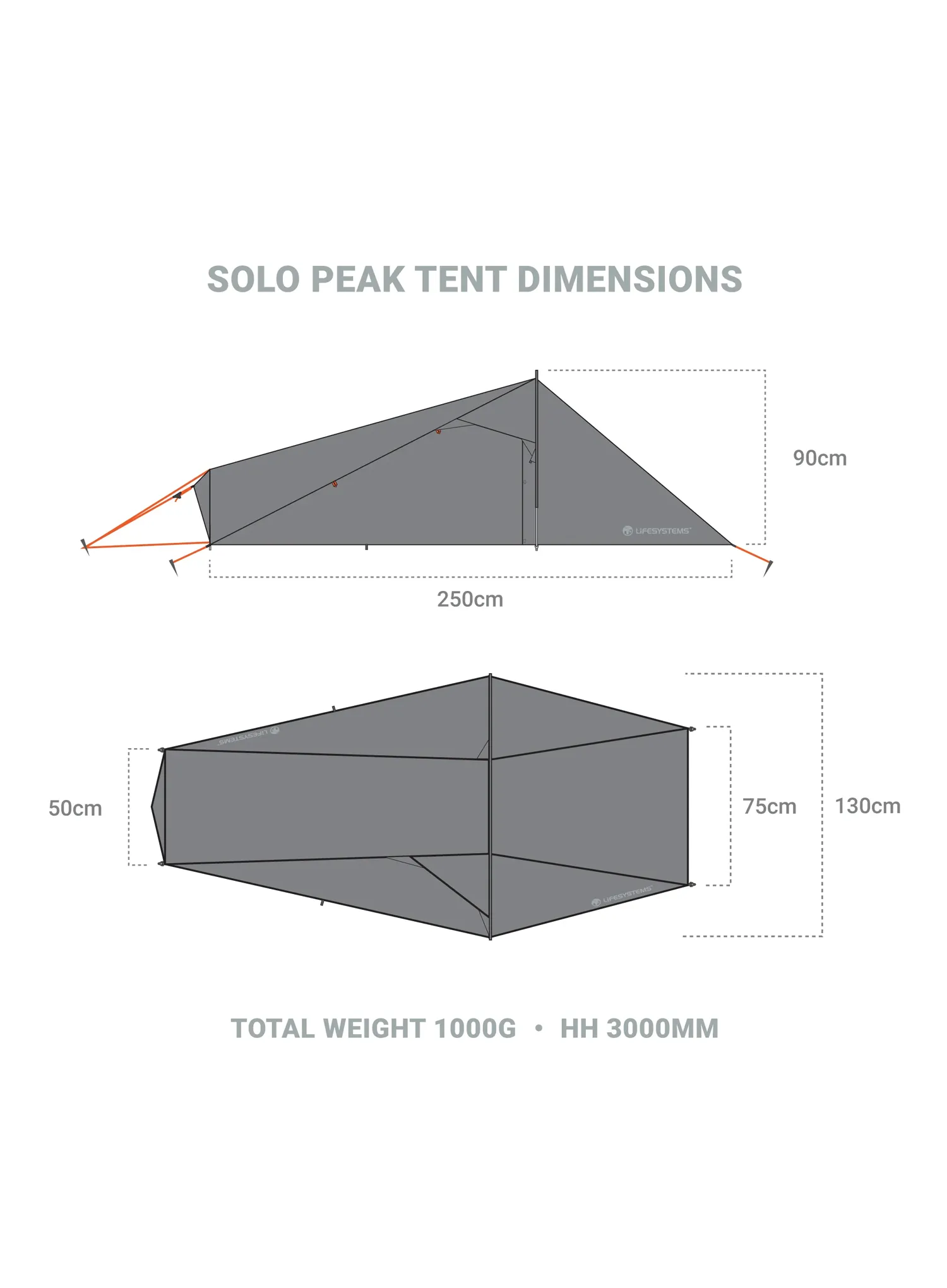 Stan pre 1 osobu Lifesystems Solo Peak Tent