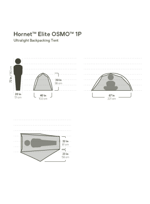 Stan pre 1 osobu Nemo Hornet Elite OSMO 1P