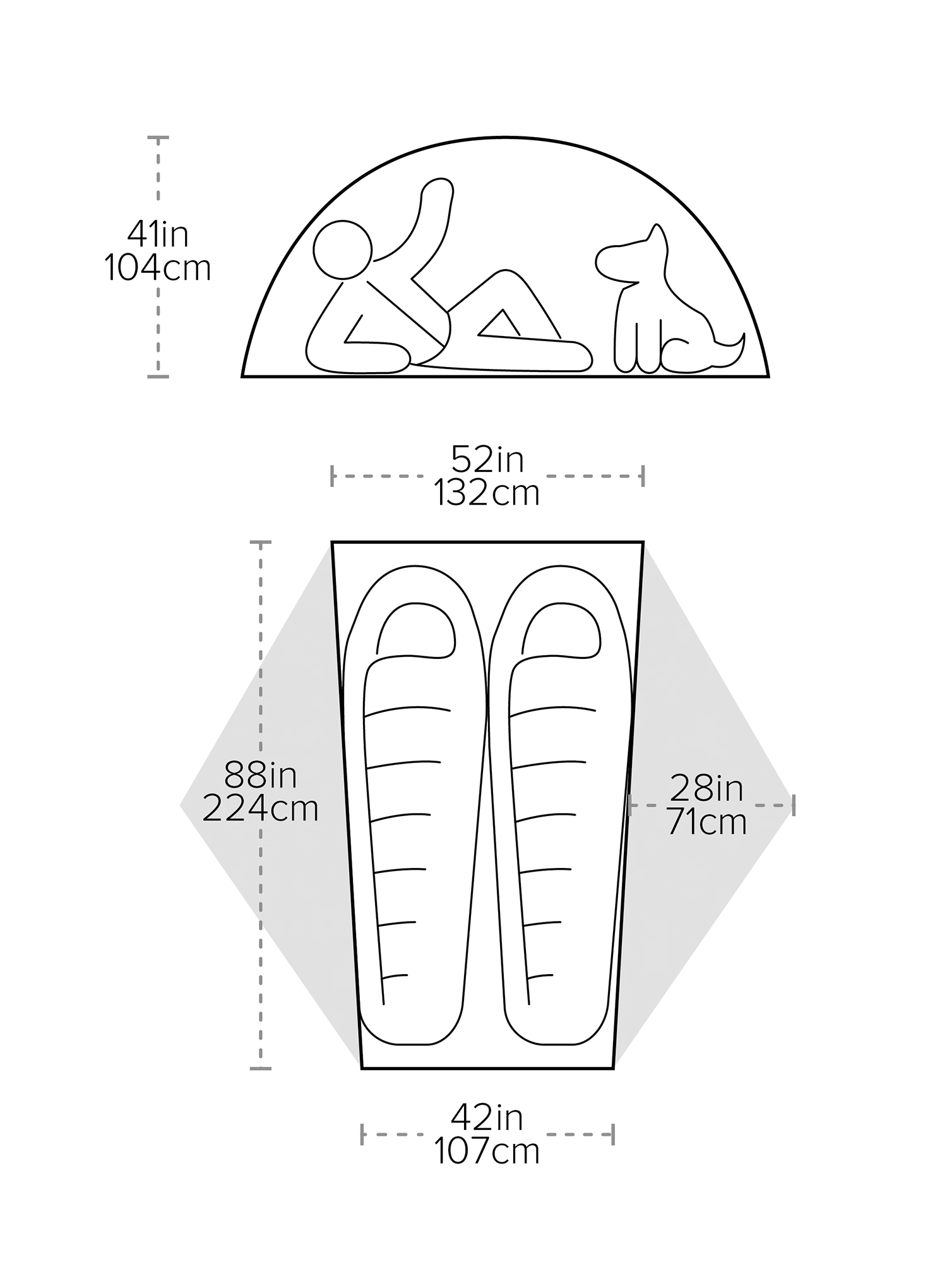 Stan pre 2 osoby Big Agnes Copper Spur UL2 - tangelo