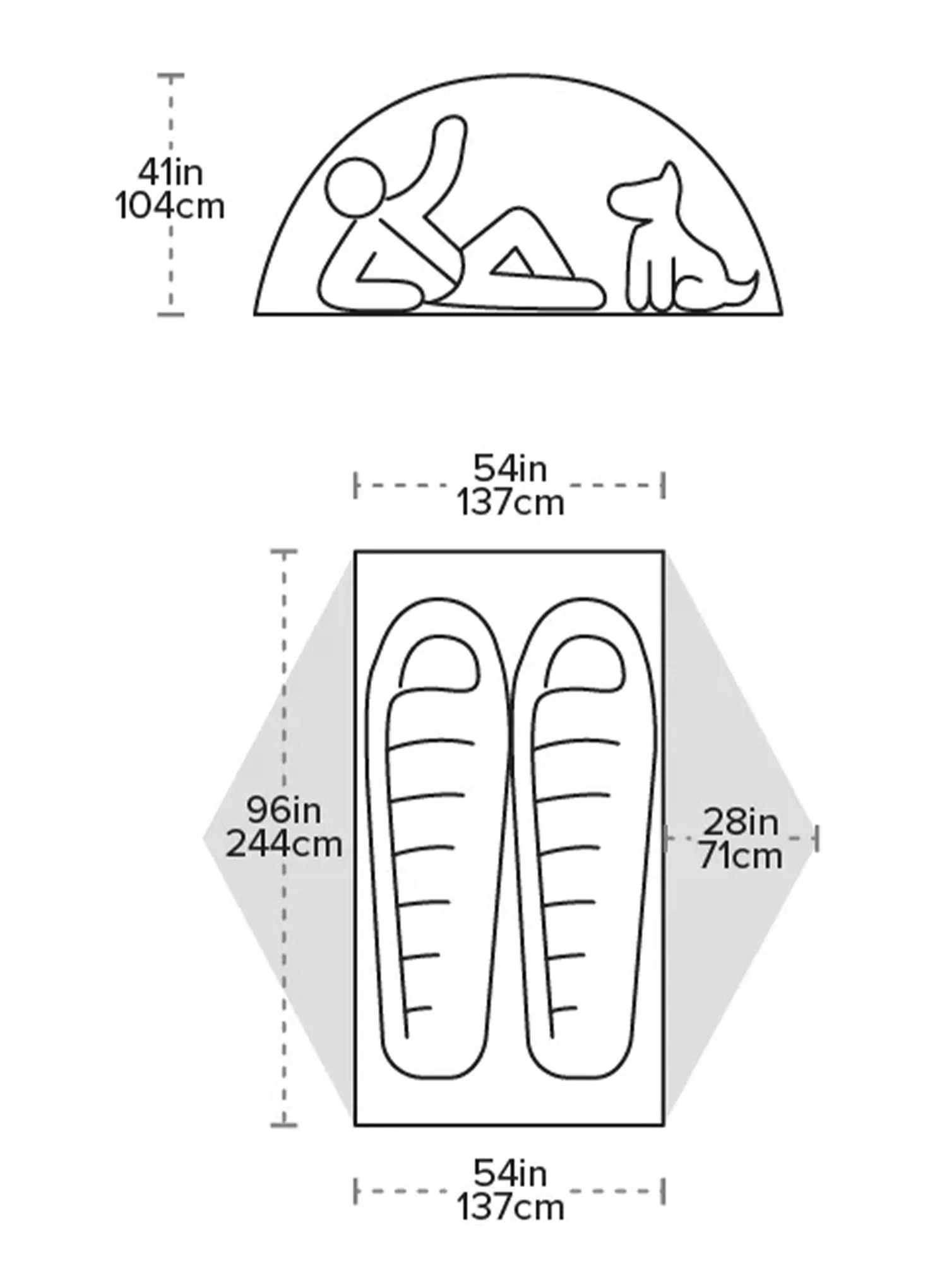 Stan pre 2 osoby Big Agnes Copper Spur UL2 XL - tangelo/mercury